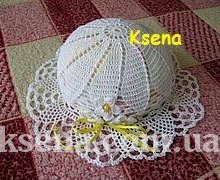 Ажурная панамка для девочек 