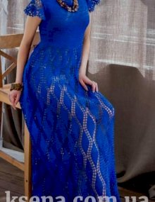 Ажурное платье крючком