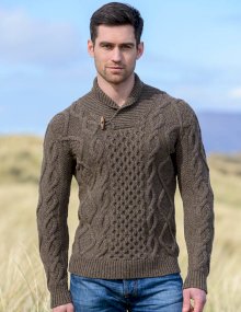 Мужской вязаный свитер FISHERMAN SWEATER