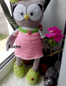 Мягкая игрушка Девочка Сова