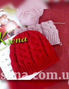 Шапка крючком "Адель"